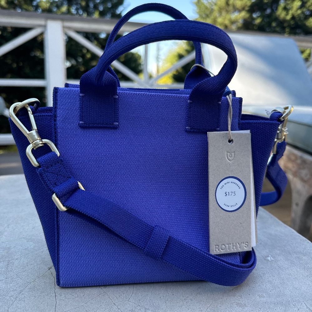 HTF Rothy’s mini-handbag NWT (periwinkle - retired color)